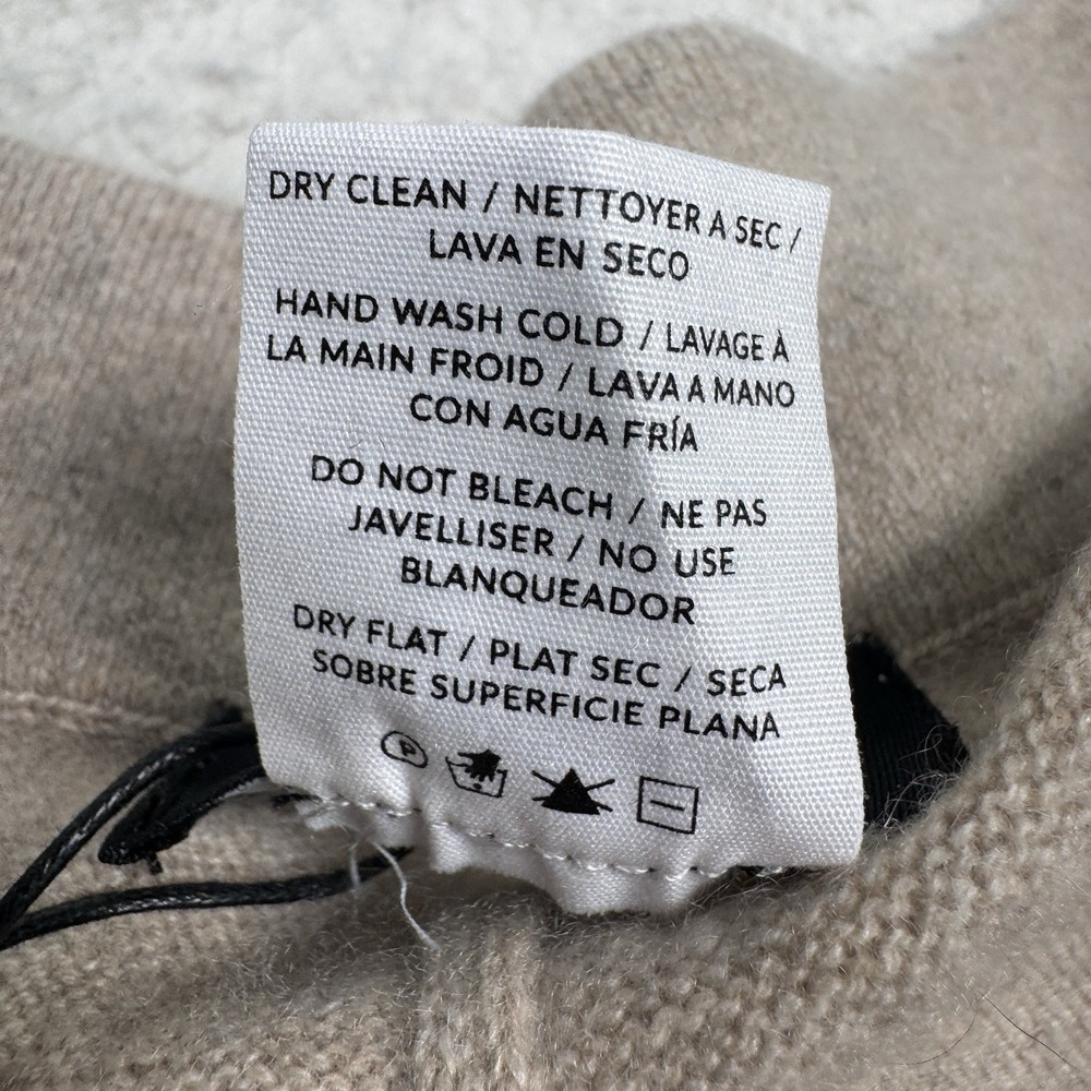 NEW NAADAM Recycled Cashmere Jogger Women's Small Oatmeal Beige Pant $195 - Picture 11 of 13